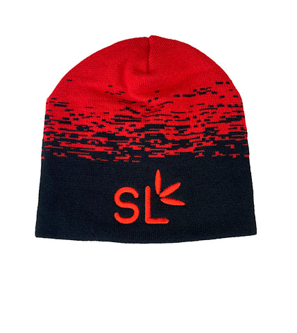 Suite Leaf Red & Black Beanie (Unisex)