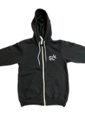 Suite Leaf Black Zip-up Hoodie (Unisex)